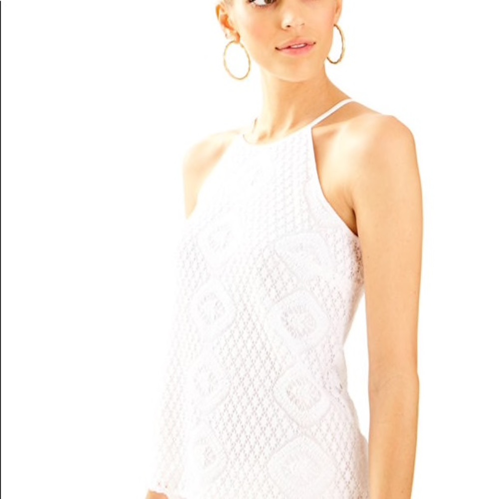 Lilly Pulitzer Reema Lace Halter Top